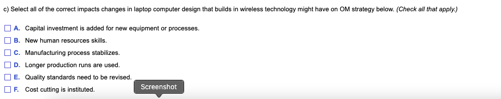 Identify how changes within an organization