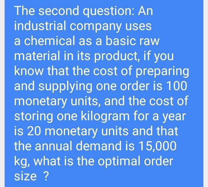 i need the answer quickly The second question: An
