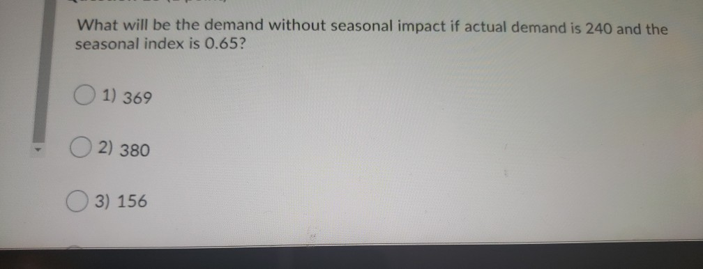 The Forecast for period 4 when Three period