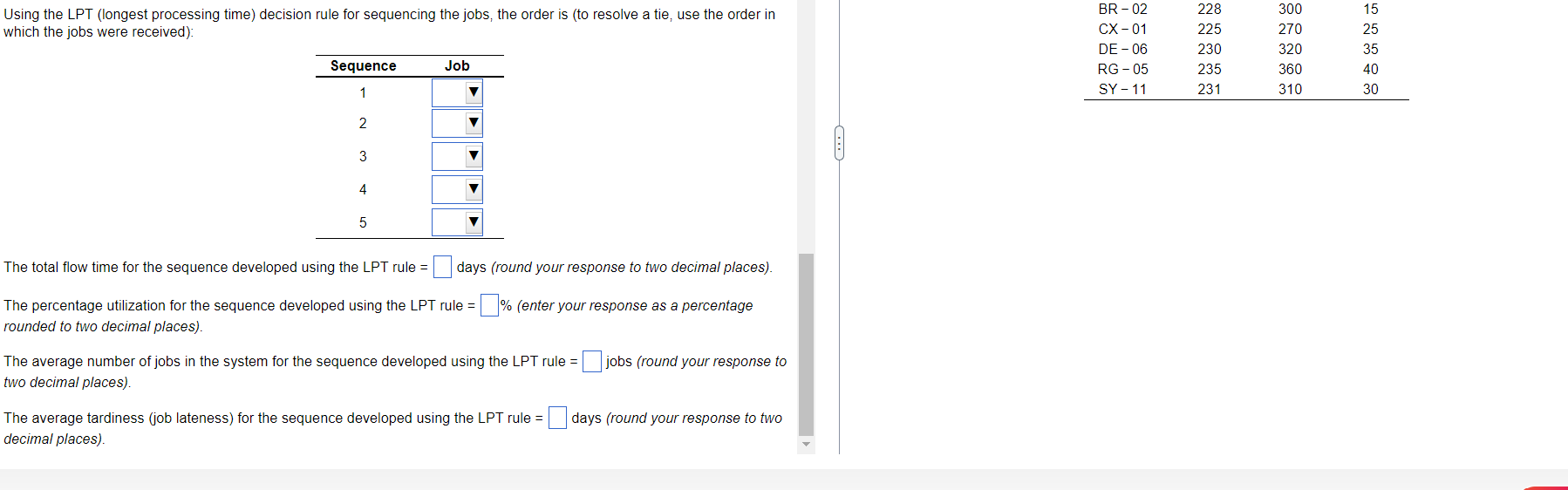 Using the FCFS (first come, first served)