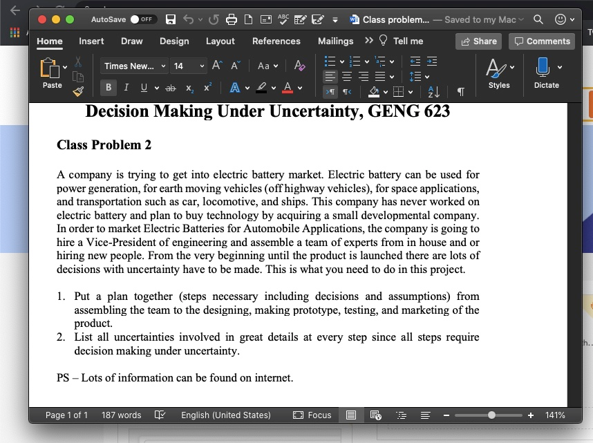 E AutoSave OFF Class problem... - Saved to my Mac