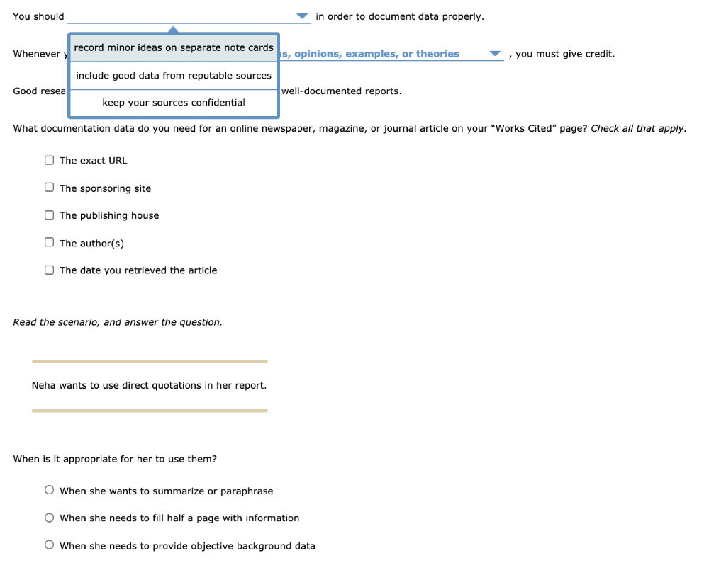 You should in order to document data properly.