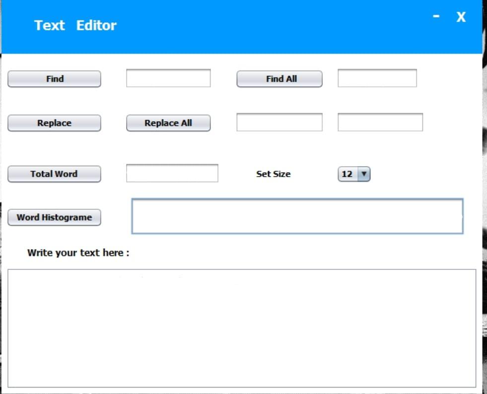 Question 1: Develop an application with GUI for
