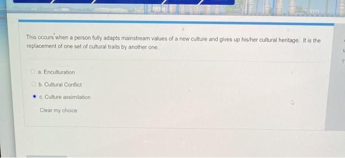 This is defined as what happens when visitors