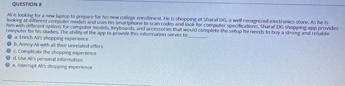 QUESTION Sara thought she was having the best