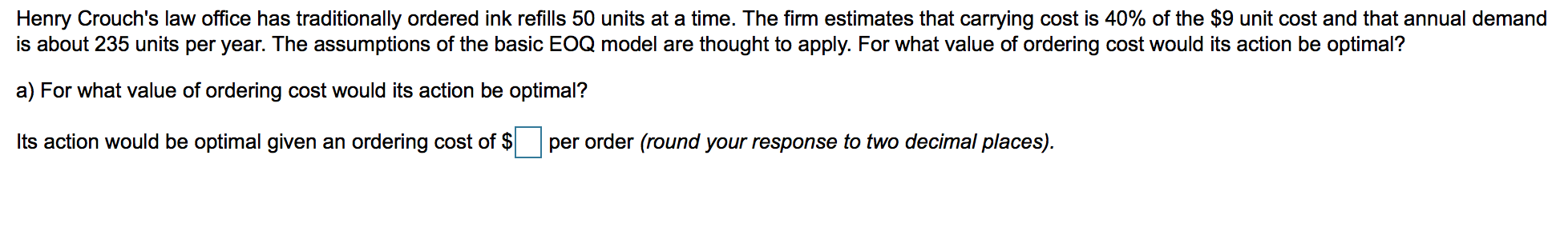 Henry Crouch's law office has traditionally
