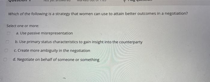 wolne Which of the following is a strategy that