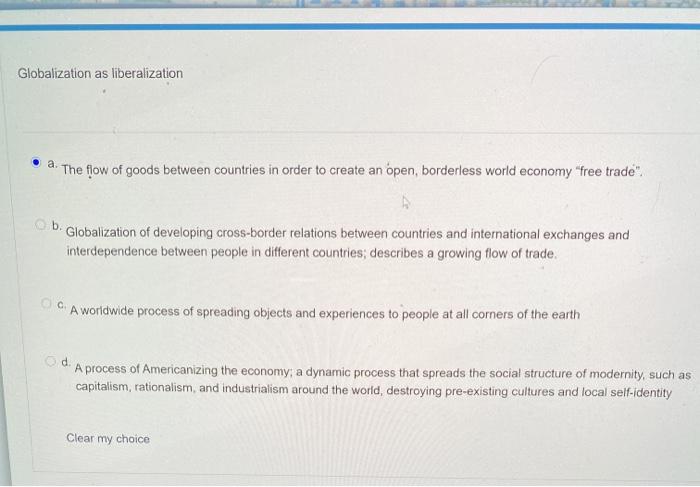 Globalization as internationalization a