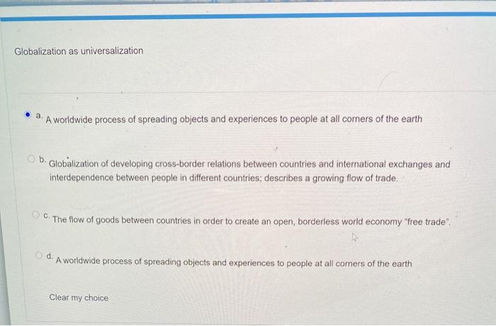 Globalization as internationalization a