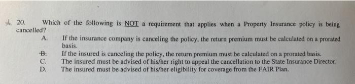 st20. Which of the following is NOT a requirement