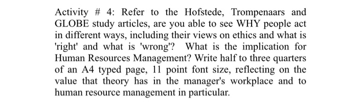 what data do you need please Activity # 4: Refer