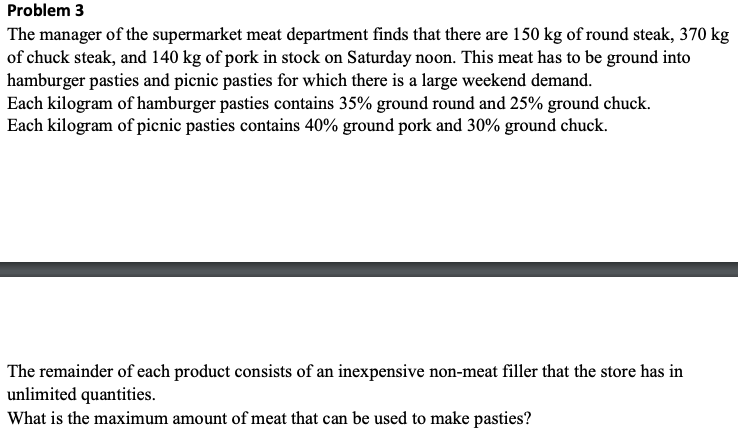 SOLVE IT USING EXCEL DATA SOLVER LINEAR