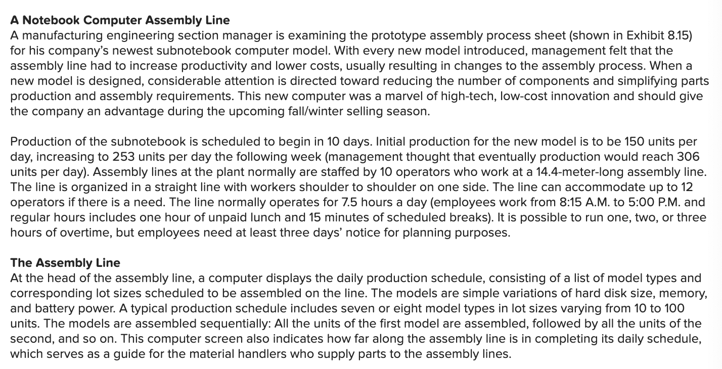 A Notebook Computer Assembly Line A manufacturing