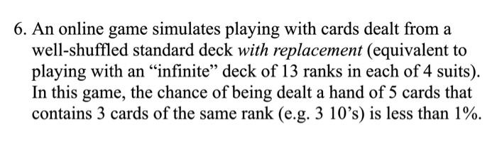 TRUE OR FALSE; explain why and show your work 6.