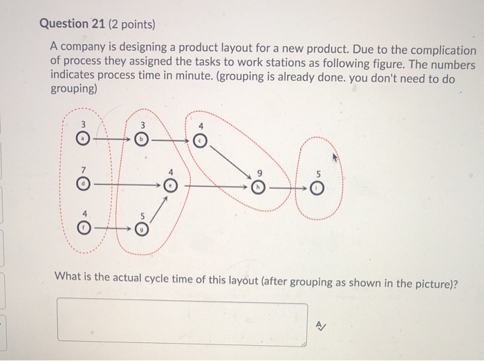 Question 21 (2 points) A company is designing a