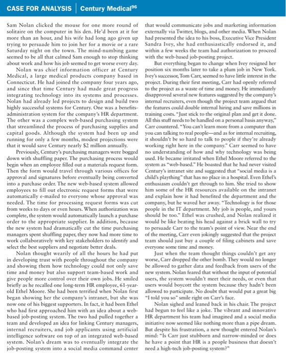 please analyze the case study below following the