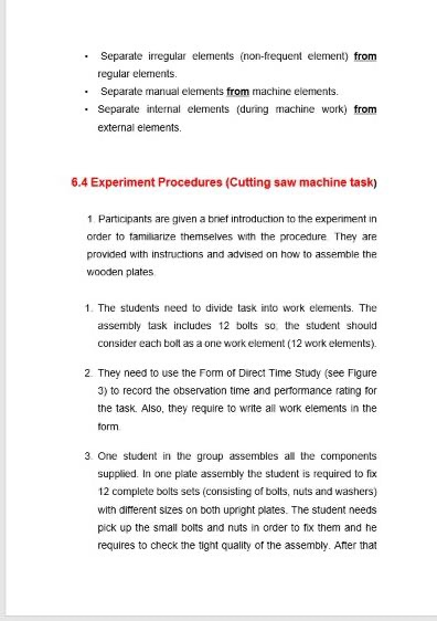 industrial engineering, work measurement course.
