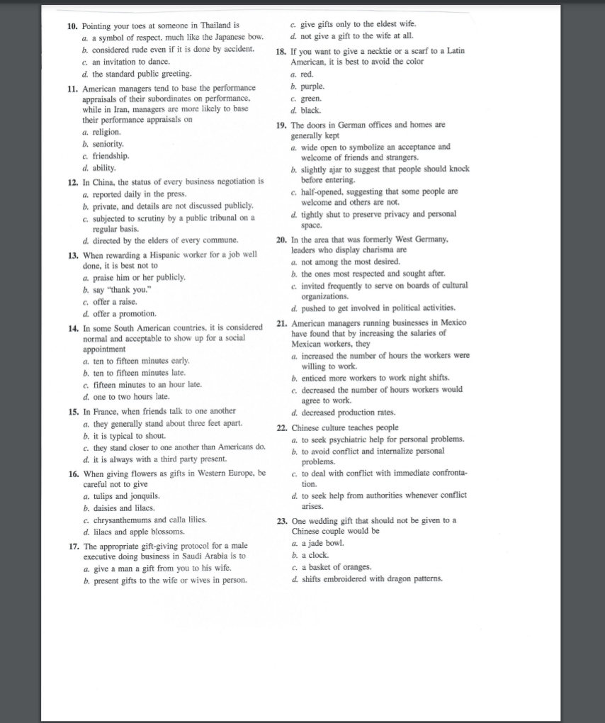 Please answer the questions Objectives To