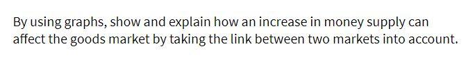 By using graphs, show and explain how an increase