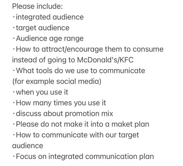 Background information relevant to IMC Plan, the