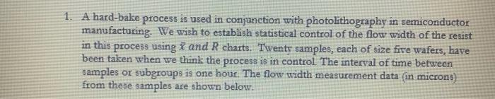 1. A hard-bake process is used in conjunction