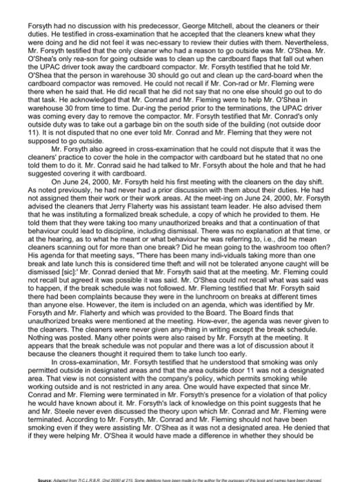 Please answer question one Case ULP.1 UNFAIR