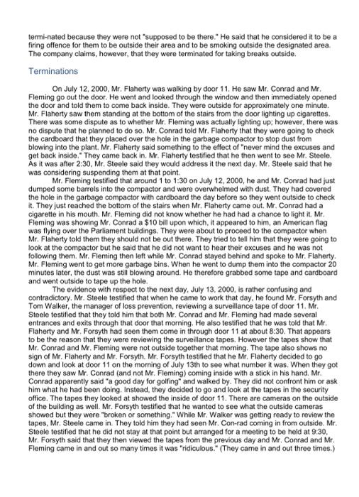 Please answer question one Case ULP.1 UNFAIR