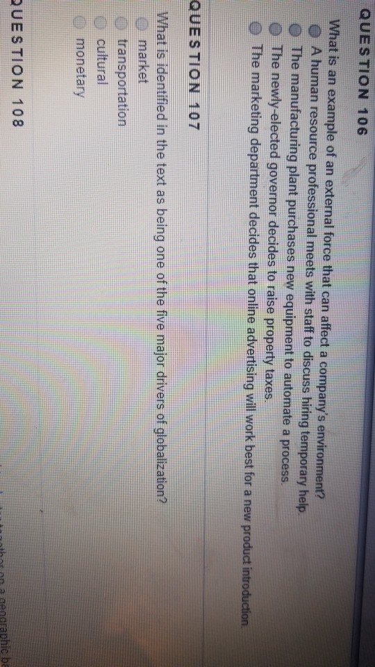 QUESTION 101 Trompenaars's diffuse cultures are