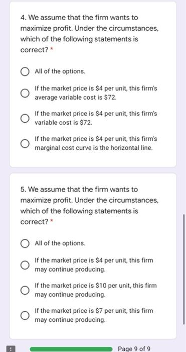 Price MC ATC AVC $10 DEMRAR $8 $7 $6 $4 16 25 40