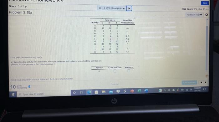 San Score: 0 of 1 pt 50 100 comptes HW Score: 0%