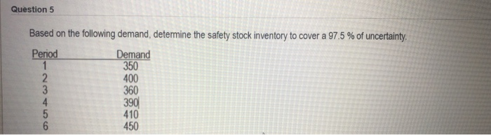 Question 1 Based on the following information,
