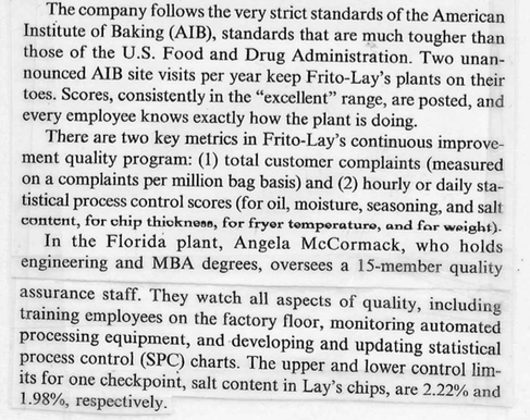 The Frito-Lay's Quality-Controlled Potato Chips