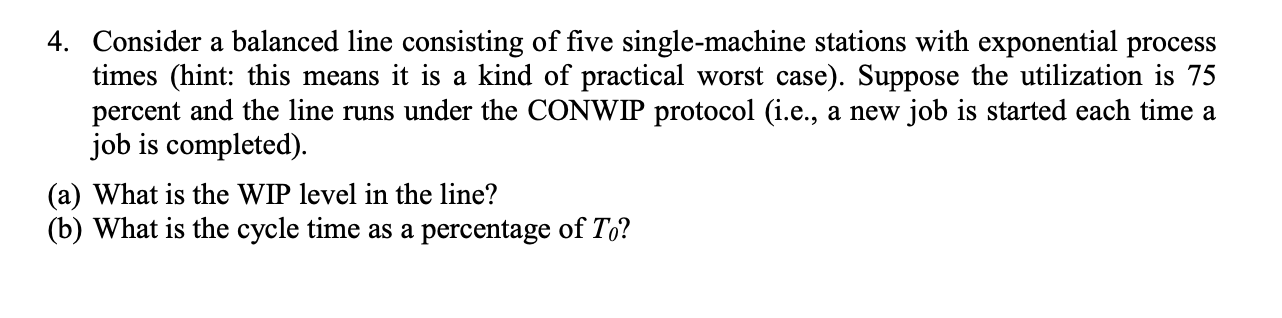 4. Consider a balanced line consisting of five