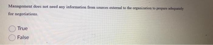 Management does not need any information from