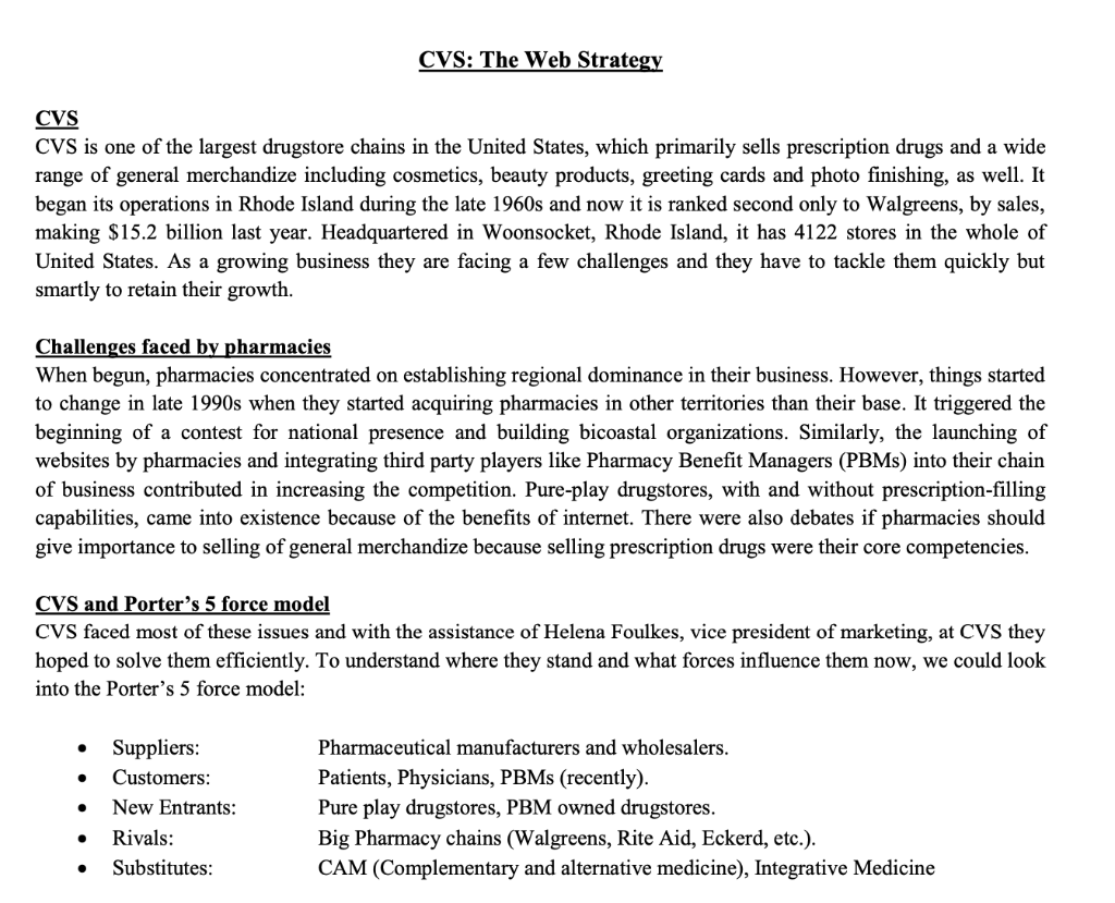 How closely should CVS integrate CVS.com into its