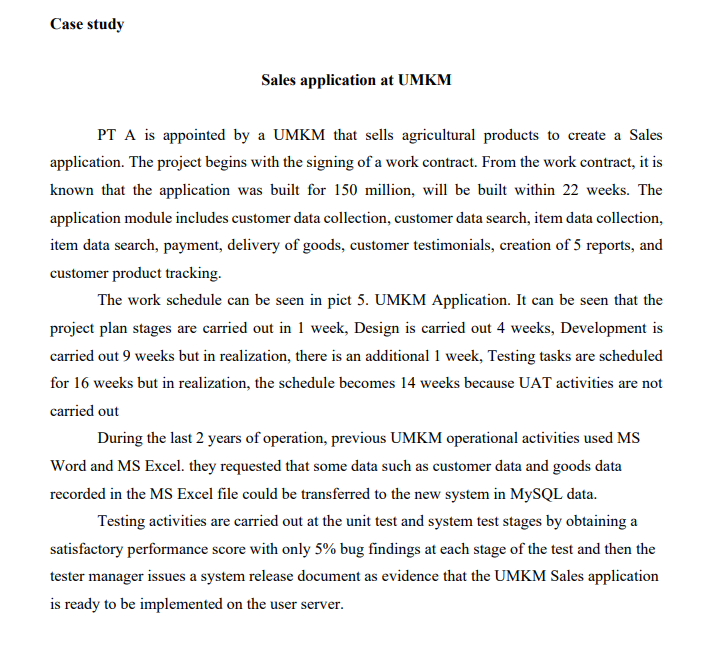 Answer the question according to the case study.