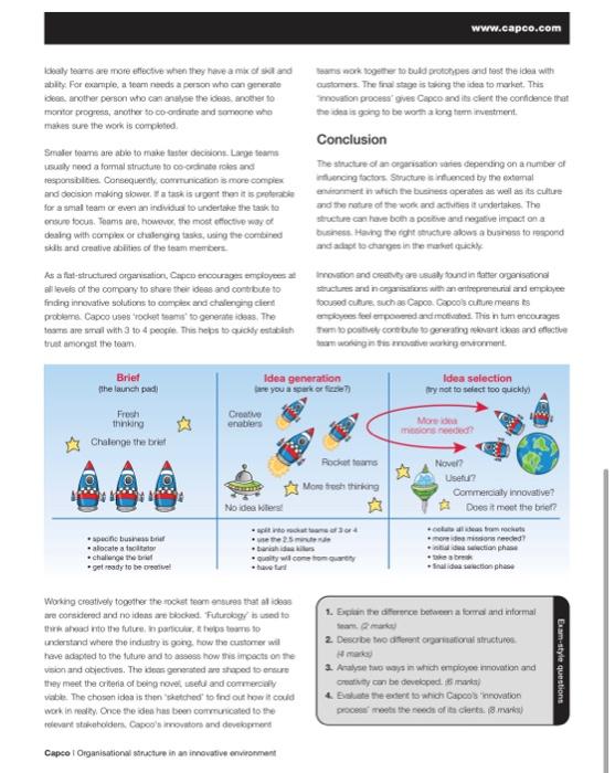 Description Read a case study "Capco: