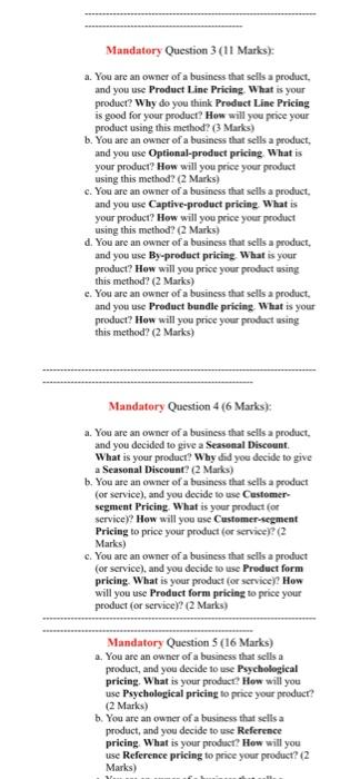 MKT (261) Assignment 4 (Chapter 10 and 11) (54