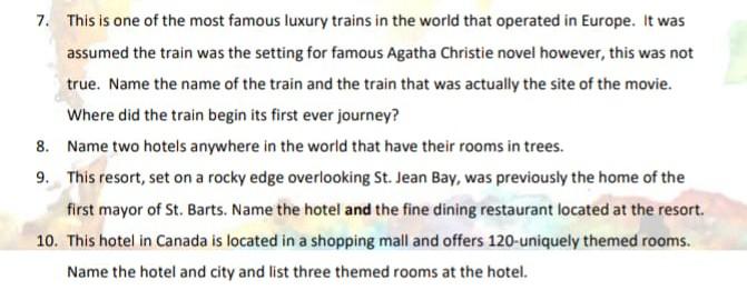 7. This is one of the most famous luxury trains