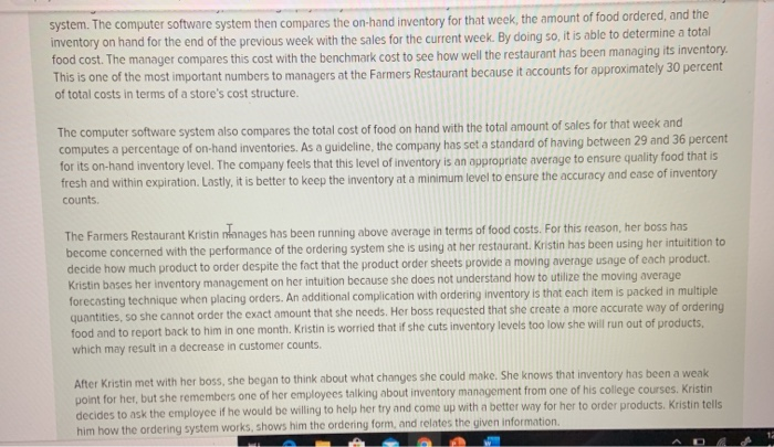 Case FARMERS RESTAURANT SARAH LUBBERS AND CHRIS