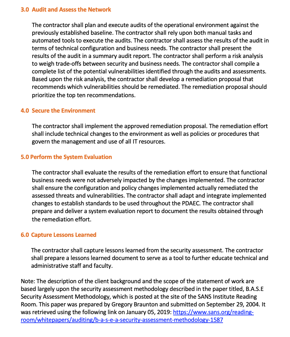 MOT 4143 - Course Project Scenario You work for a