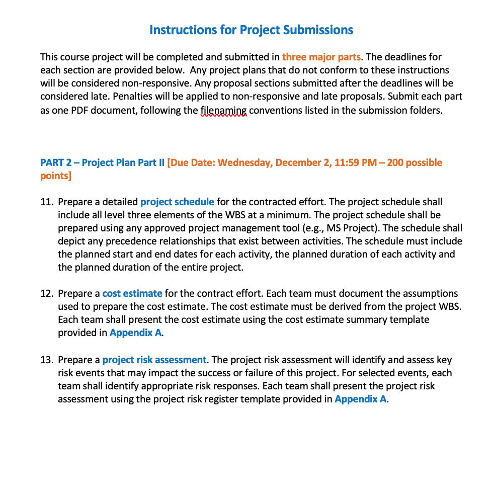 MOT 4143 - Course Project Scenario You work for a