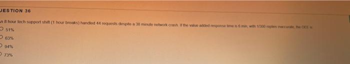 JESTION 36 an hour toch support shift hours)