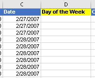 How to get the Day of the Weeks from the date in