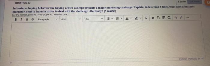 QUESTION 34 The influence of the product