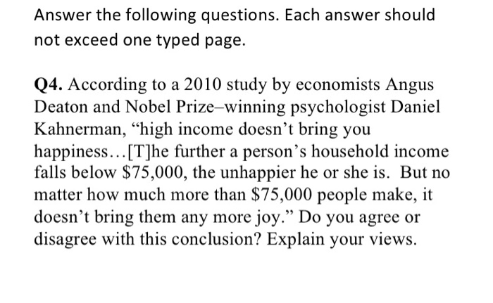 Answer the following questions. Each answer