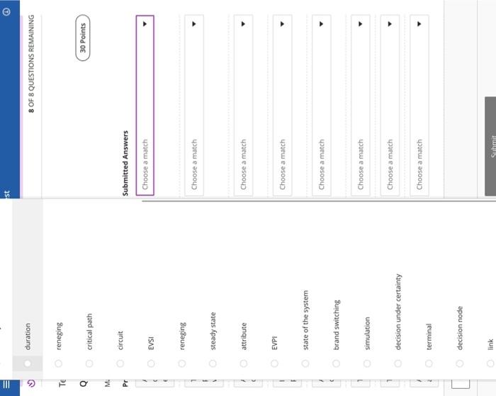 matching type. complete answers please Match