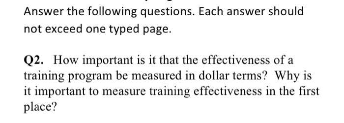 Answer the following questions. Each answer