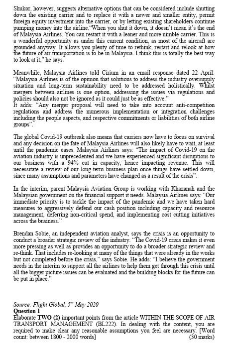 Elaborate TWO (2) important points from the