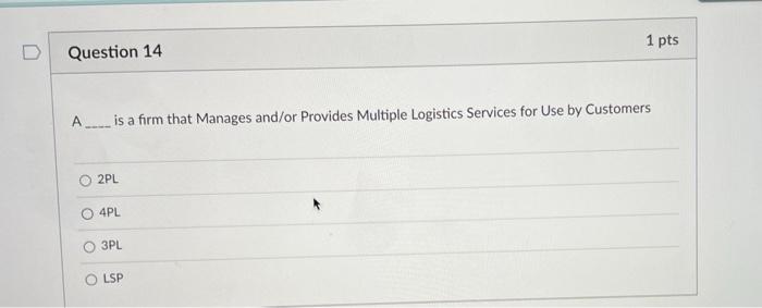 Question 4 Choose the selection below that